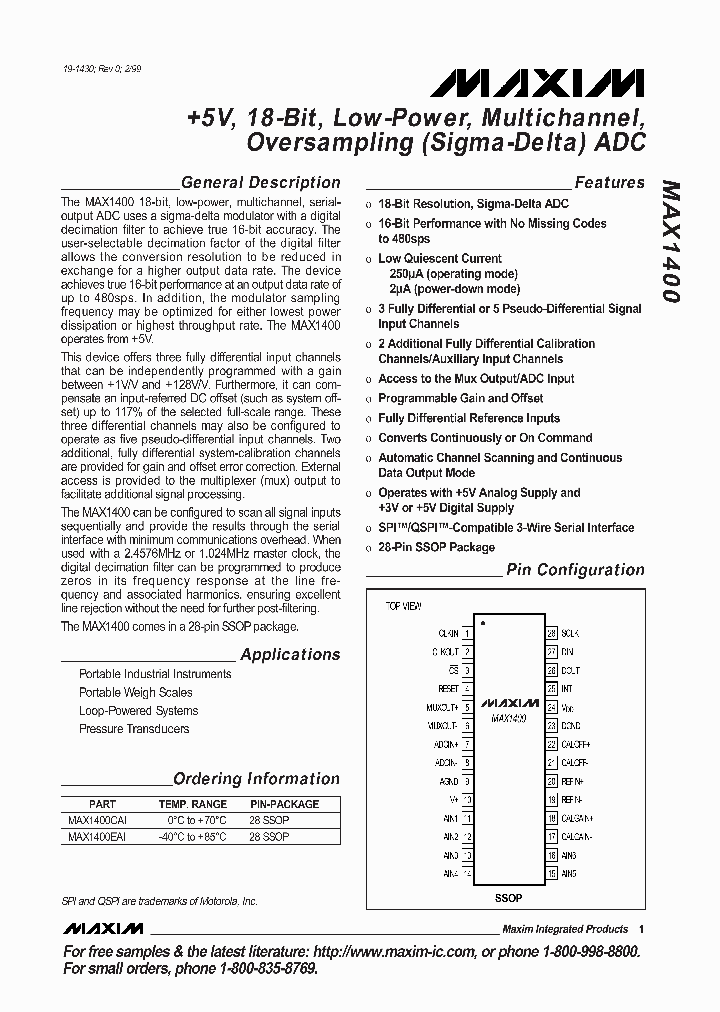 MAX1400_2024888.PDF Datasheet