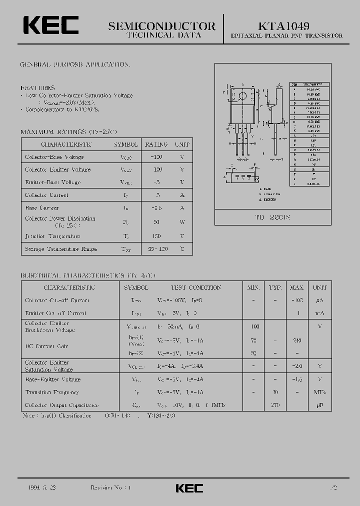 KTA1049_2026847.PDF Datasheet