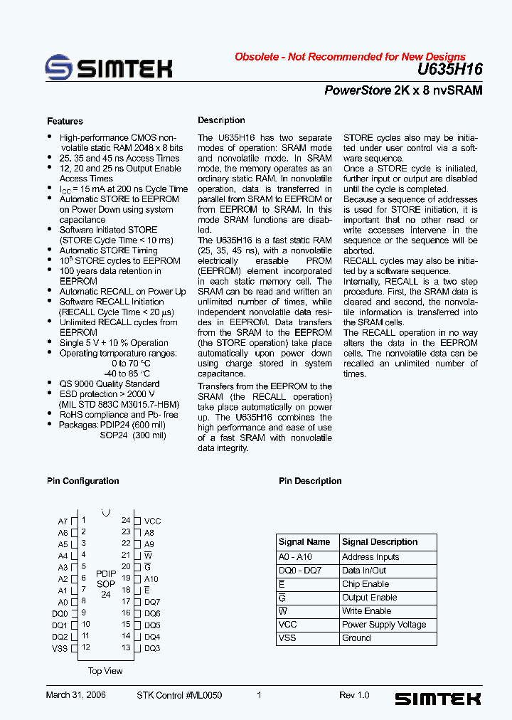 U635H16_2027839.PDF Datasheet