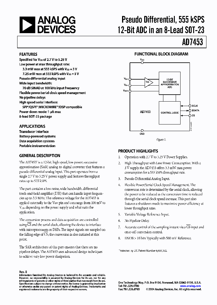 AD7453ART-REEL7_2028209.PDF Datasheet