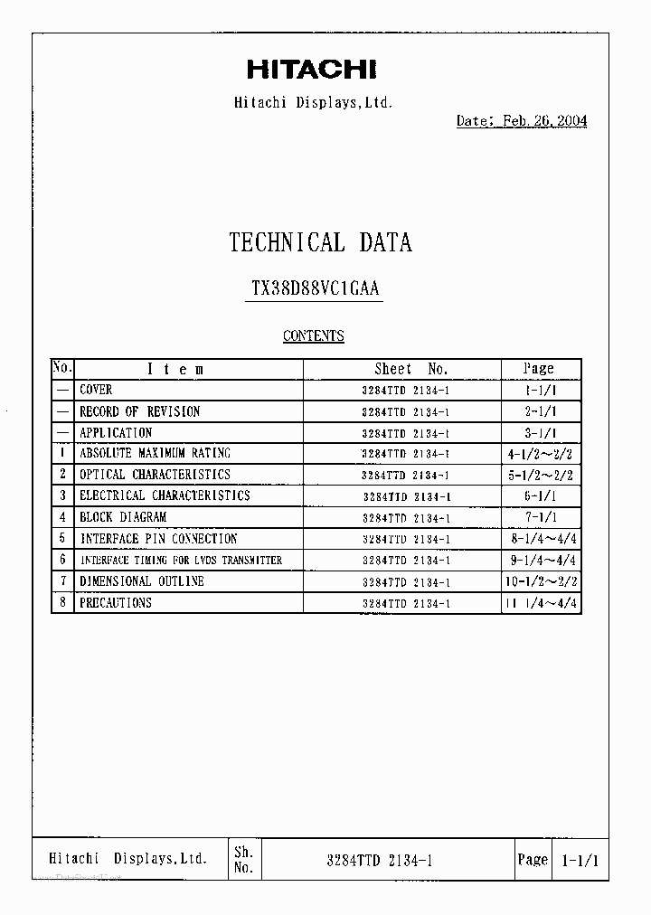 TX38D88VC1GAA_2024880.PDF Datasheet