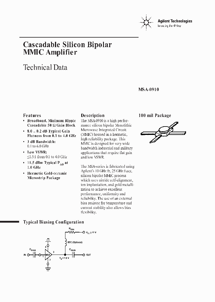 MSA-0910_2032352.PDF Datasheet