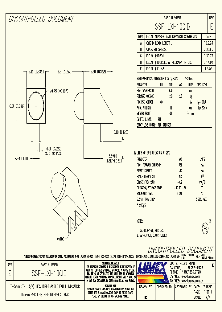 SSF-LXH100ID_2034376.PDF Datasheet