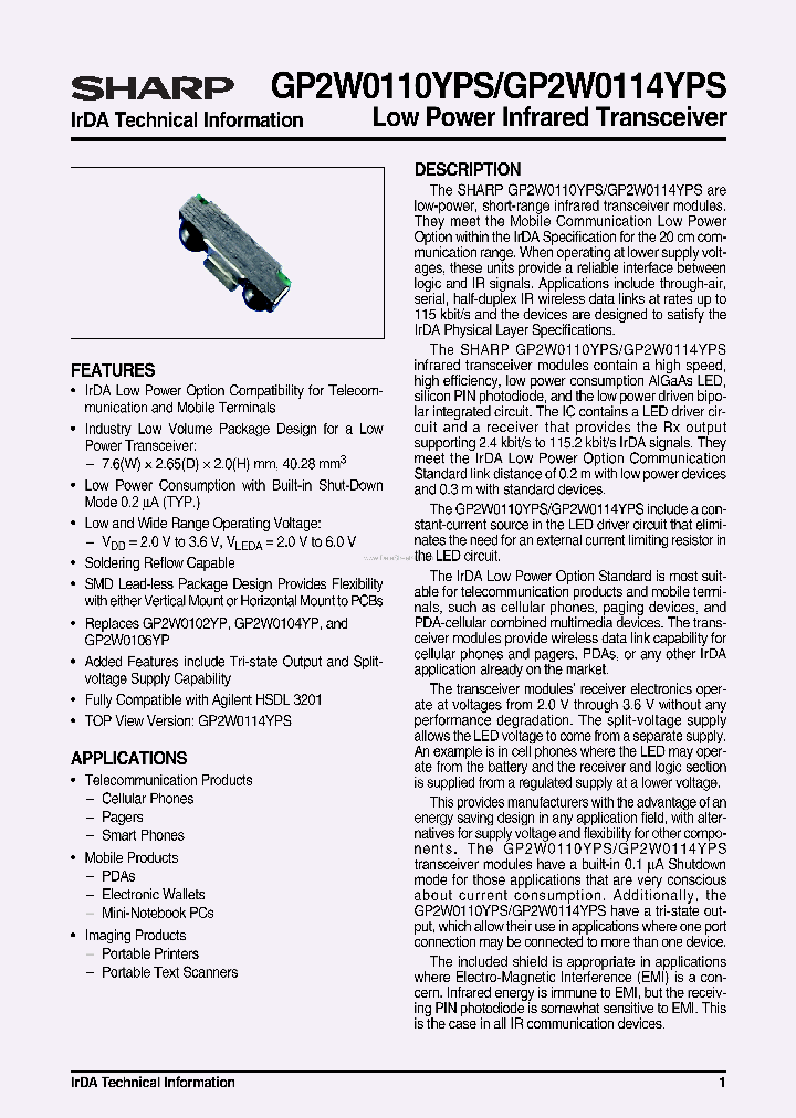 GP2W0114YPS_2037359.PDF Datasheet