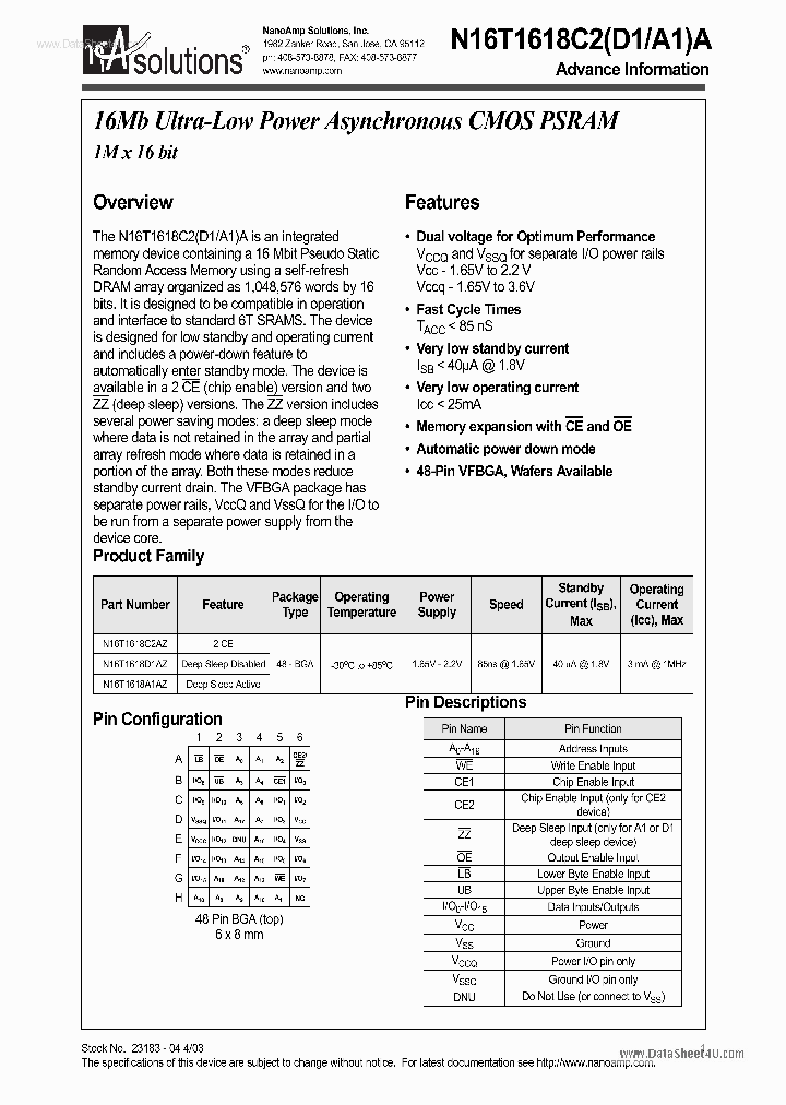 N16T1618C2A_2041924.PDF Datasheet