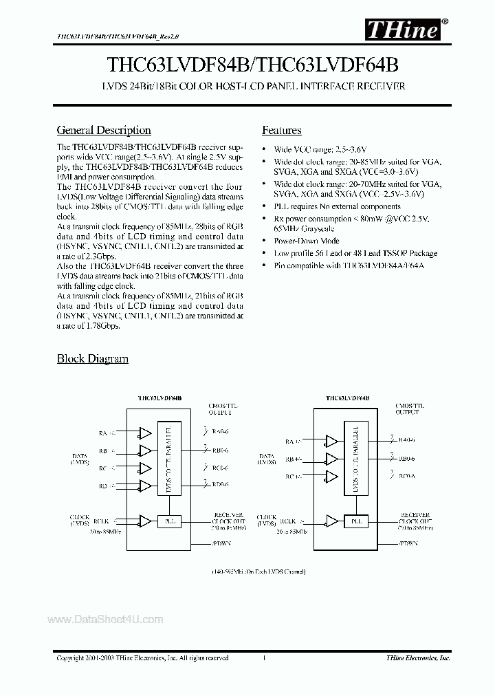 THC63LVDF84B_2045205.PDF Datasheet