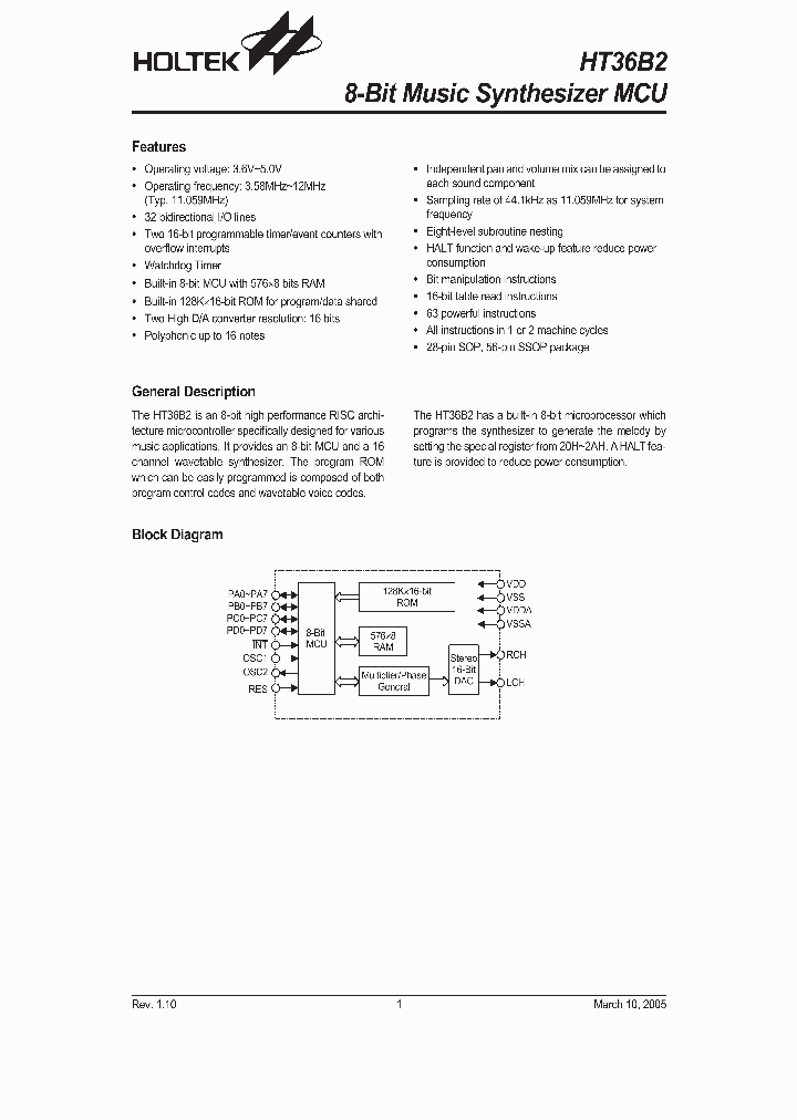 HT36B205_2050751.PDF Datasheet