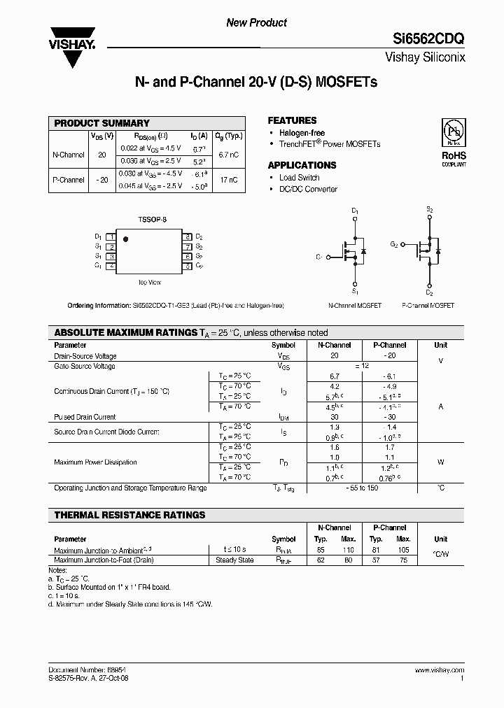 SI6562CDQ-T1-GE3_2066293.PDF Datasheet