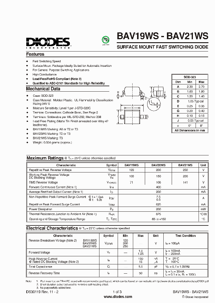 BAV20WS-7-F_2068405.PDF Datasheet