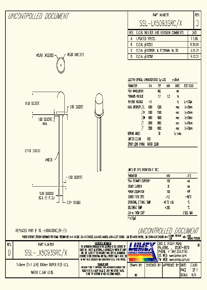 SSL-LX5093SRCF_2074181.PDF Datasheet