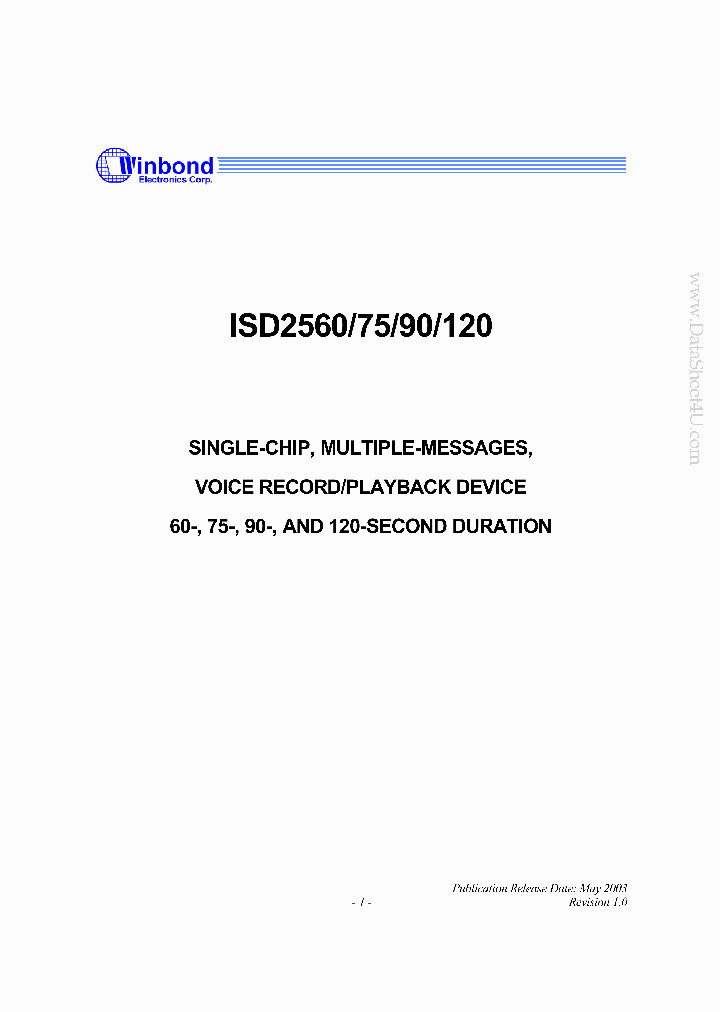 ISD2560_2085824.PDF Datasheet