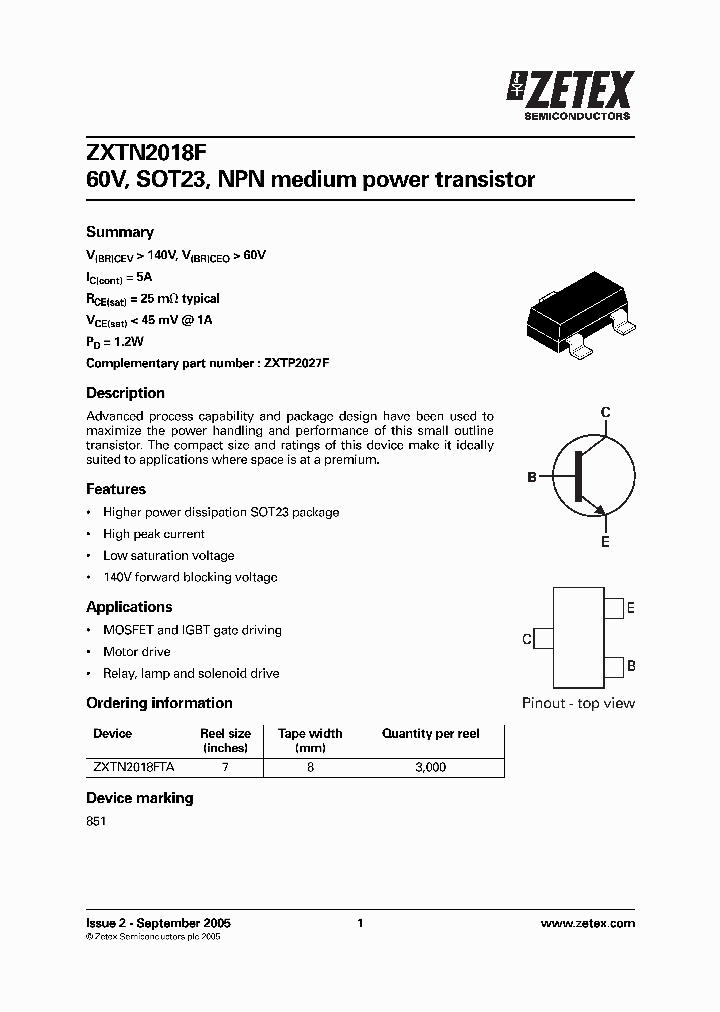 ZXTN2018FTA_2088298.PDF Datasheet