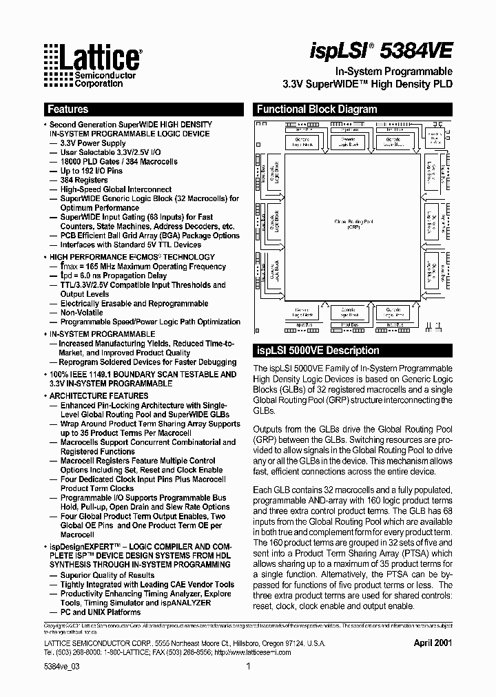 ISPLSI5384VE-165LF256_2090469.PDF Datasheet