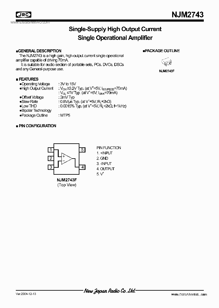 NJM2743_2096336.PDF Datasheet