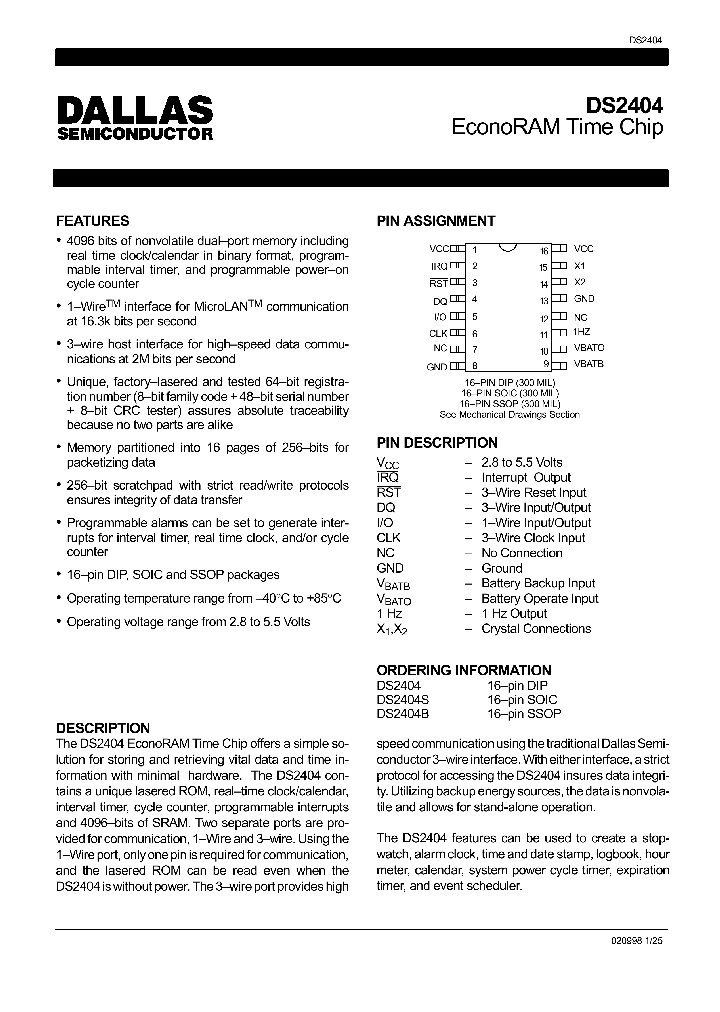 DS2404_2100645.PDF Datasheet