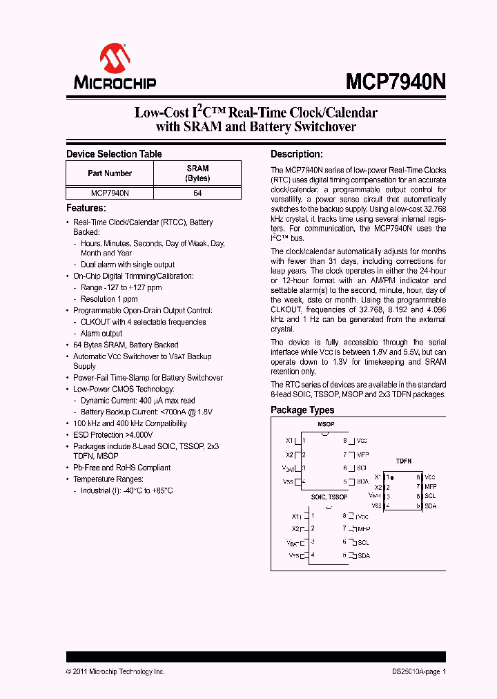 MCP7940N_2119374.PDF Datasheet