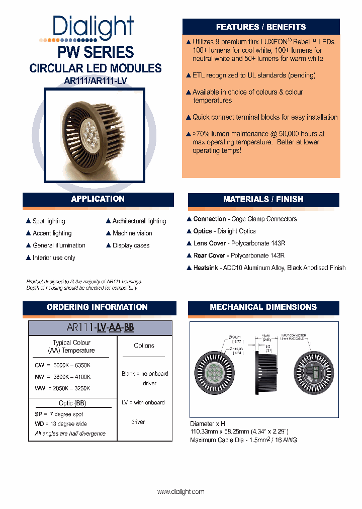 AR111-LV-NW-SP_2125519.PDF Datasheet