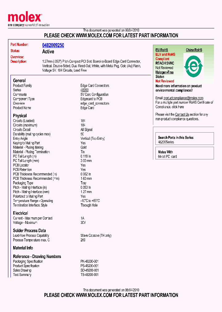 48200-9250_2139494.PDF Datasheet