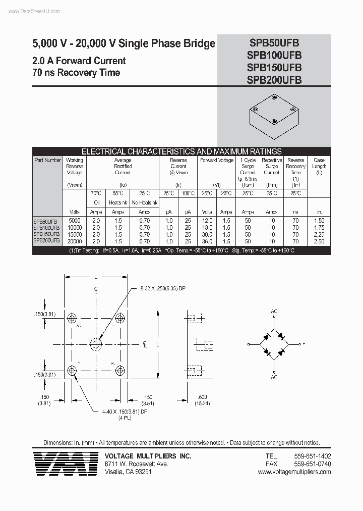 SPB200UFB_2150178.PDF Datasheet