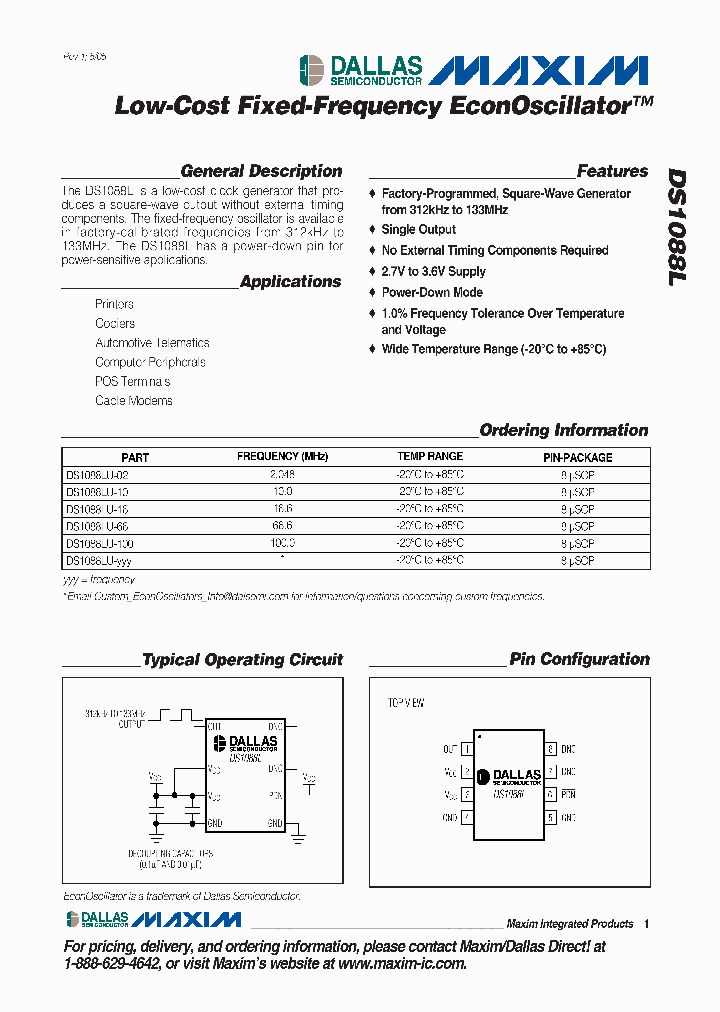 DS1088LU-YYY_2153971.PDF Datasheet