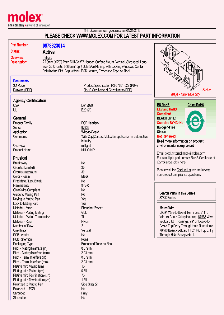 87832-3014_2163722.PDF Datasheet