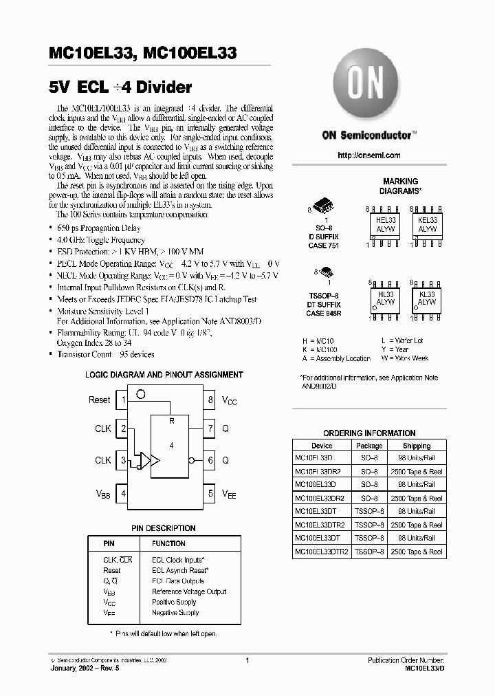 MC10EL33-D_2174752.PDF Datasheet