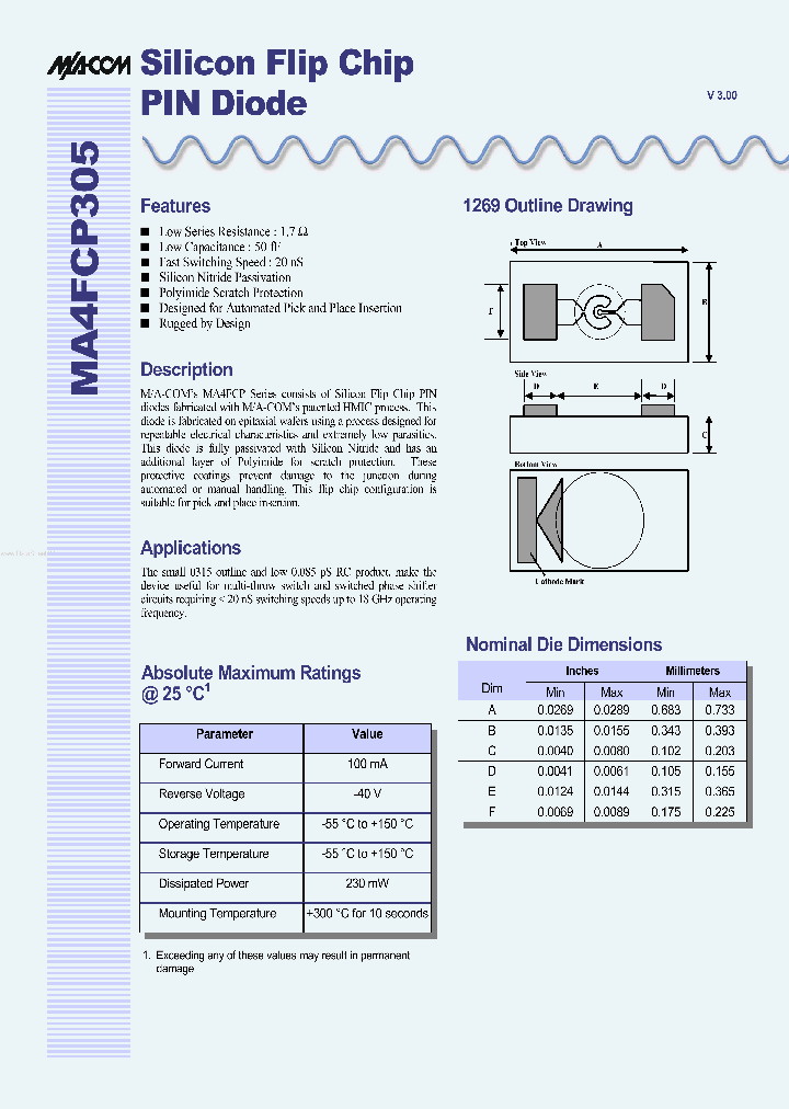 MA4FCP305_2178712.PDF Datasheet