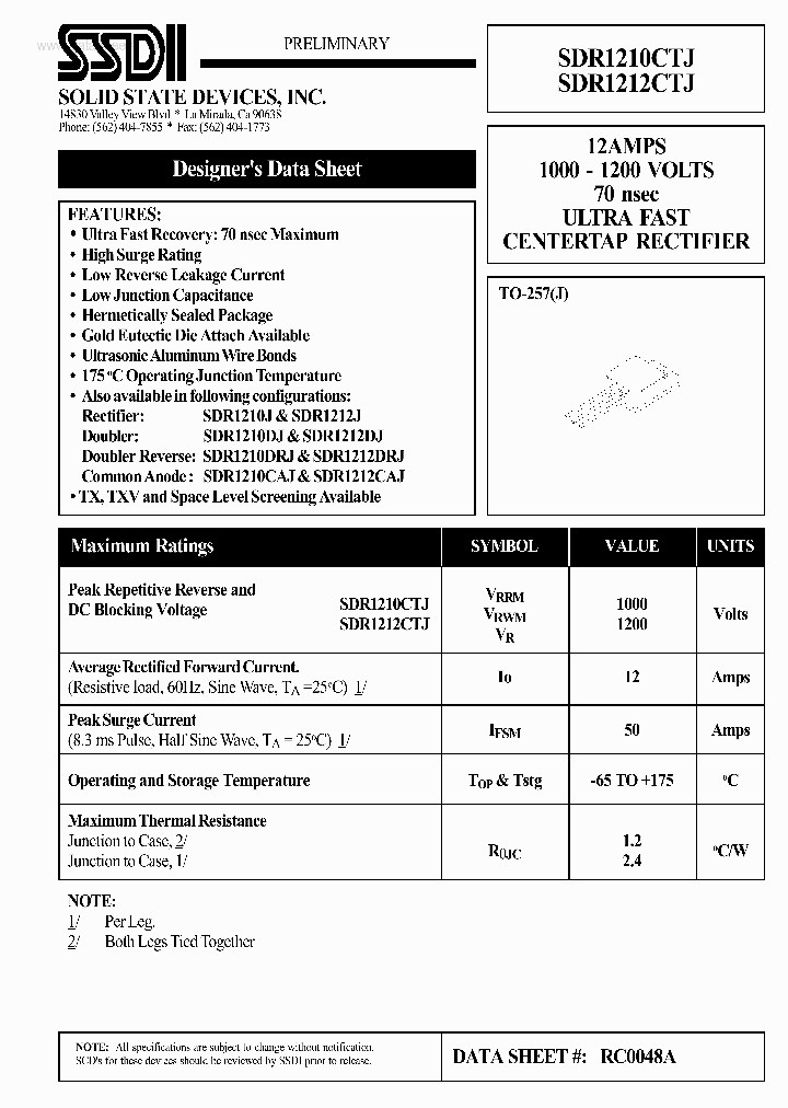 SDR1212CTJ_2208589.PDF Datasheet