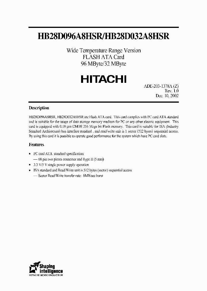 HB28D096A8HSRHB28D032A8HSR_2224481.PDF Datasheet