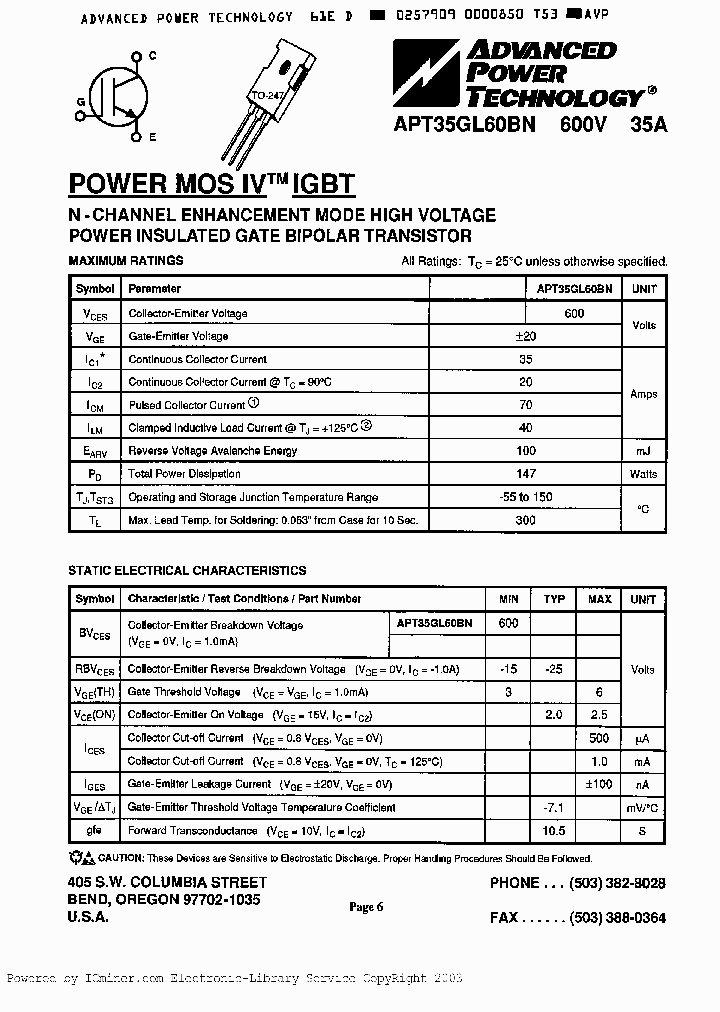 APT35GL60BN_2223952.PDF Datasheet