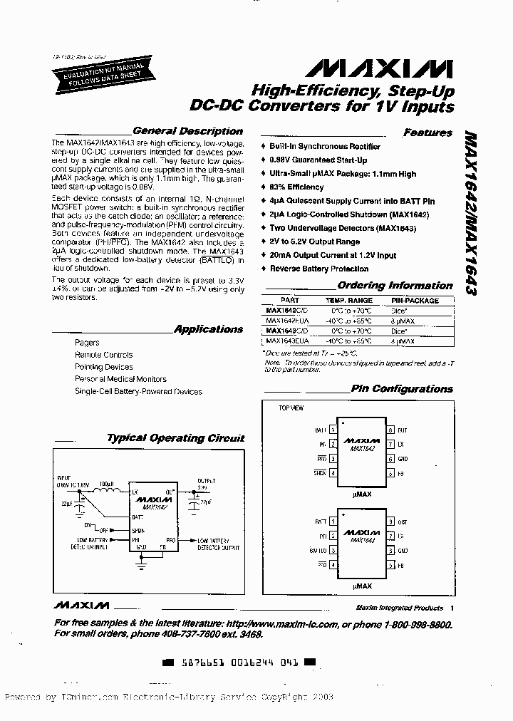 MAX1642MAX1643_2233109.PDF Datasheet