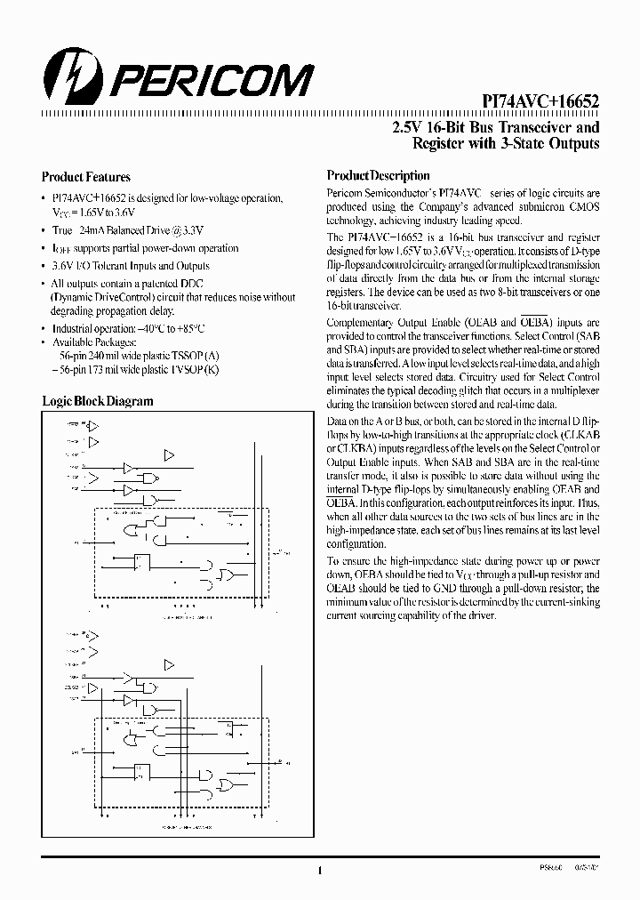 PI74AVC16652A_2247341.PDF Datasheet