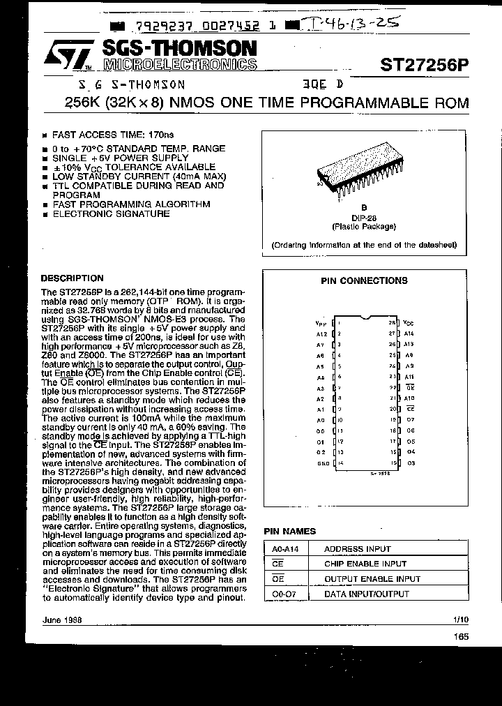 ST27256-25CP_2253620.PDF Datasheet