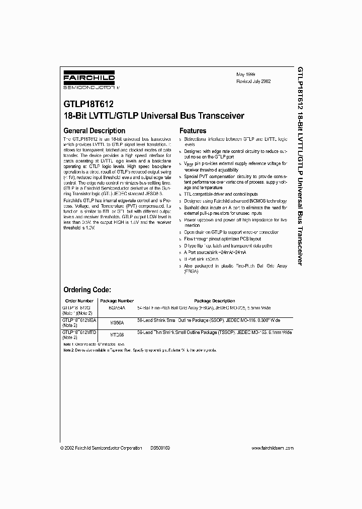 GTLP18T612G_2259775.PDF Datasheet