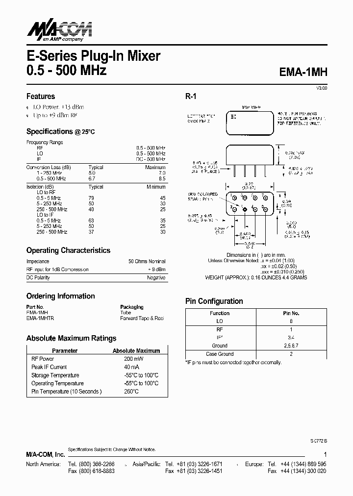 EMA-1MHTR_2268477.PDF Datasheet