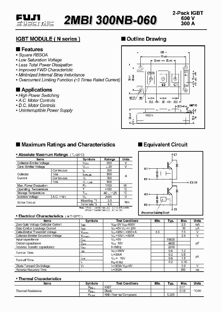 2MBI300NB-060_2289820.PDF Datasheet