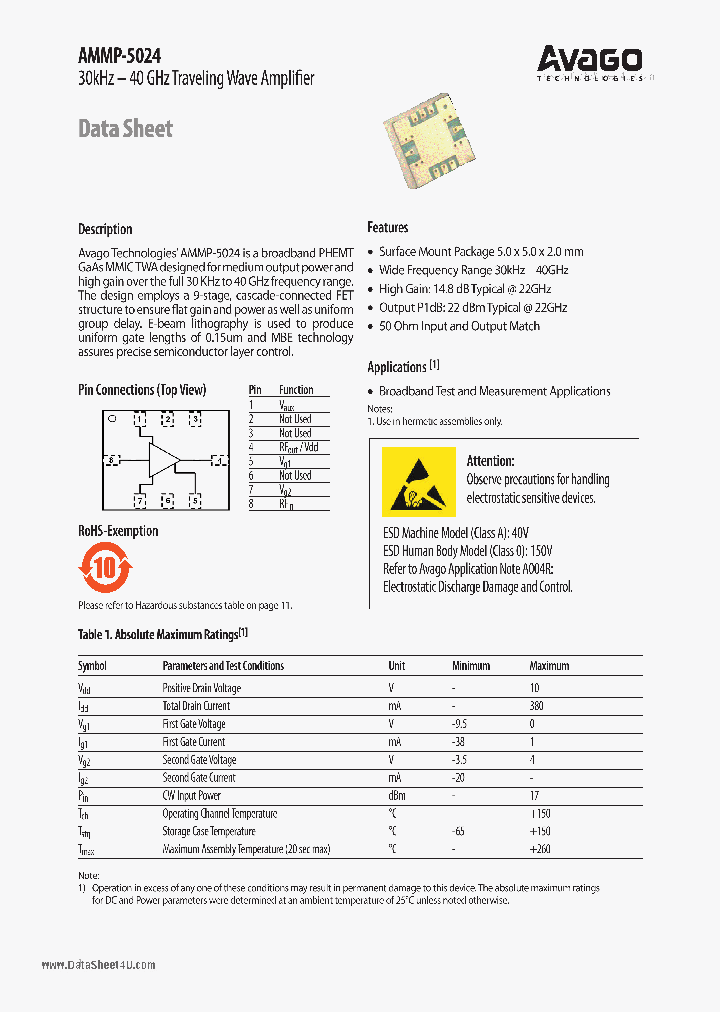 AMMP-5024_2287161.PDF Datasheet