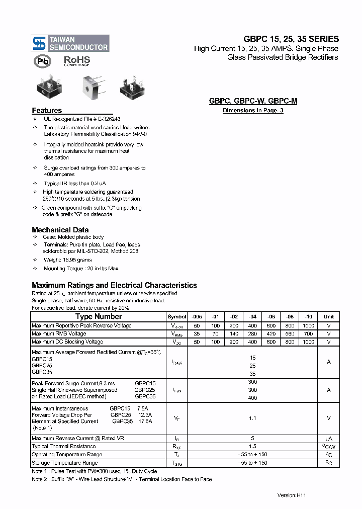 GBPC35-06_2294935.PDF Datasheet