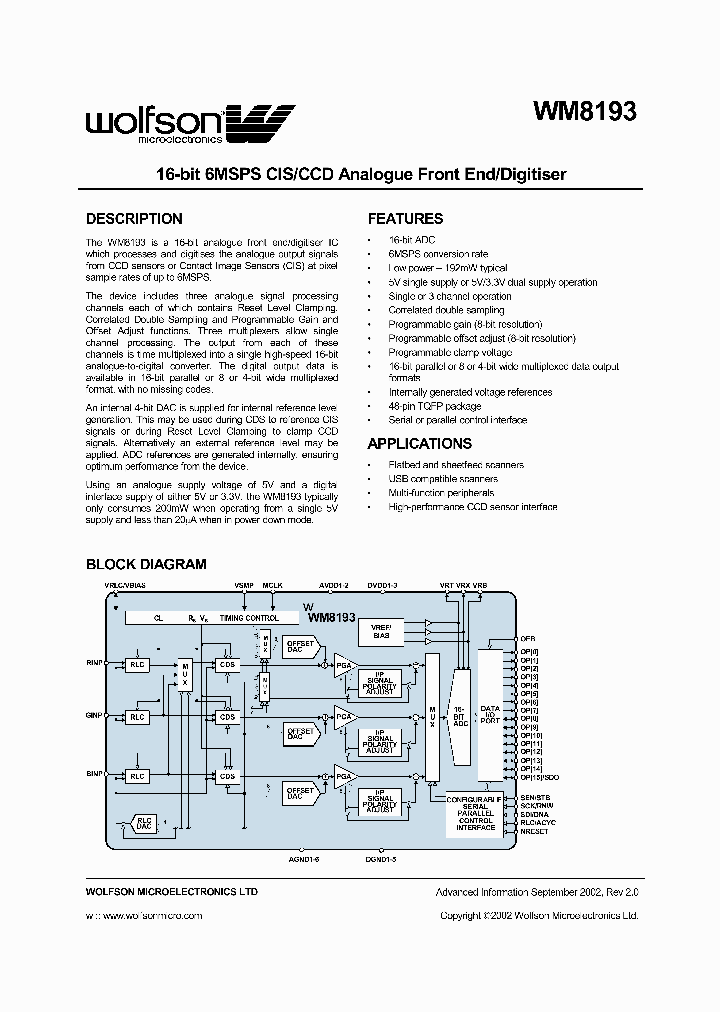 WM8193_2298129.PDF Datasheet
