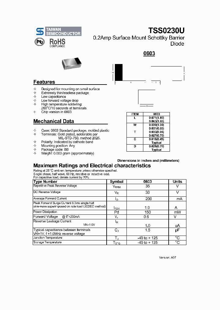 TSS0230U_2326347.PDF Datasheet
