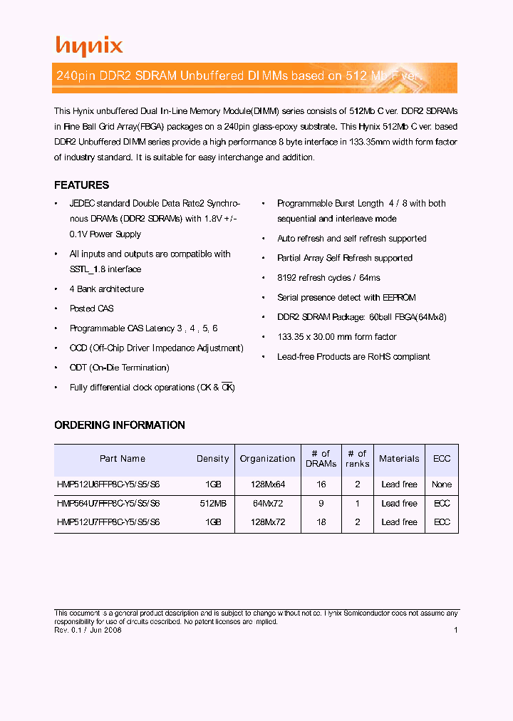 HMP512U6FFP8C-S6_2329387.PDF Datasheet