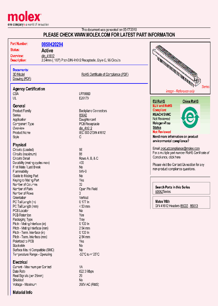 85042-0294_2340248.PDF Datasheet