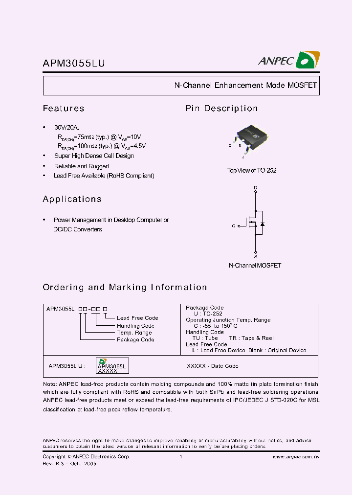 APM3055LUC-TU_2400894.PDF Datasheet