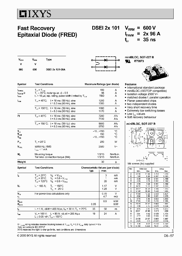 DSEI2X101-06A_2405525.PDF Datasheet