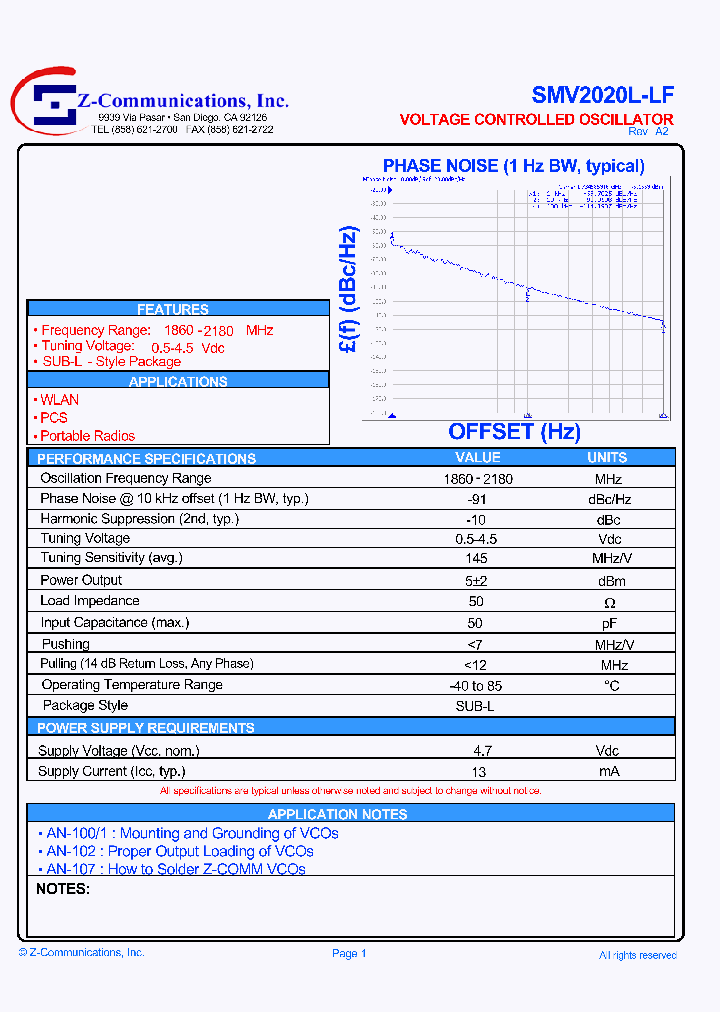 SMV2020L-LF_2439129.PDF Datasheet