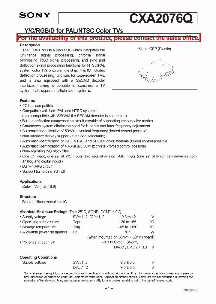 CXA2076Q_2450829.PDF Datasheet