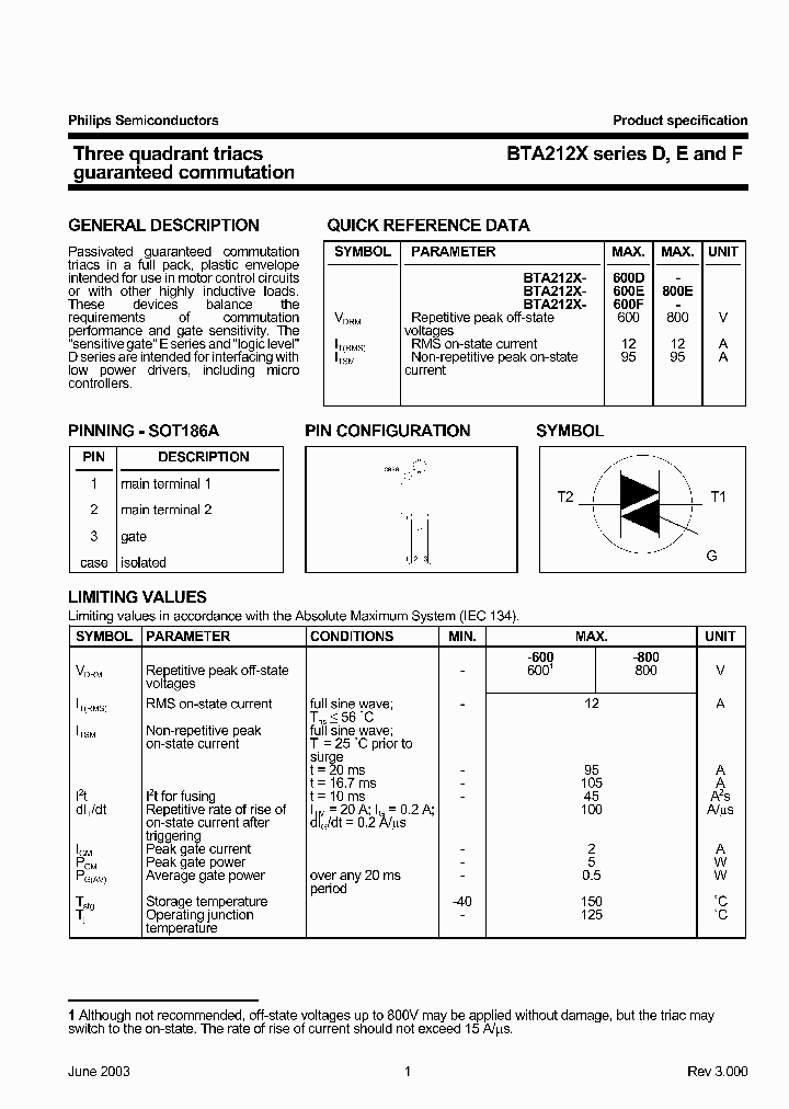 BTA212XSERIESDEANDF_2466859.PDF Datasheet