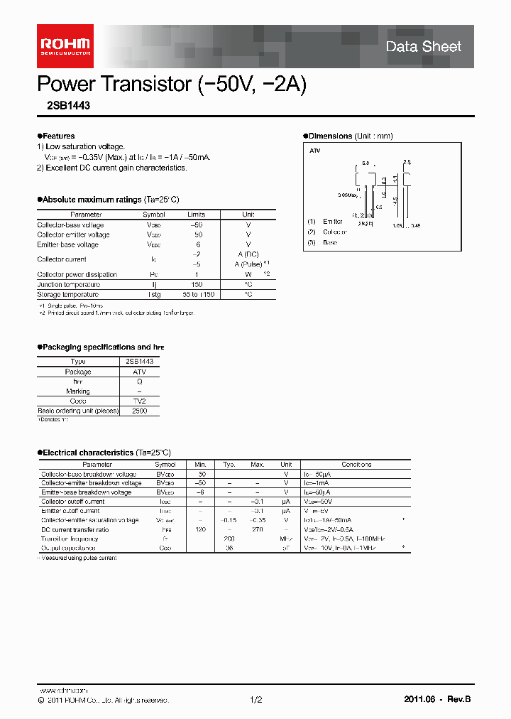 2SB1443_2476515.PDF Datasheet