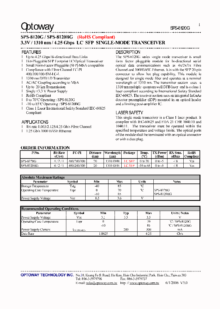 SPS-8110G_2496008.PDF Datasheet