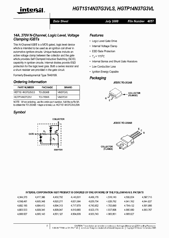 HGT1S14N37G3VLS_2520243.PDF Datasheet